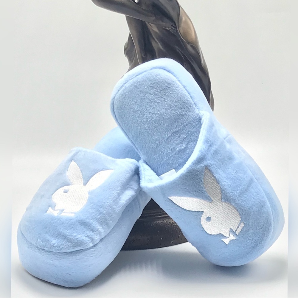 Women’s Playboy Sky Blue | White  Slippers